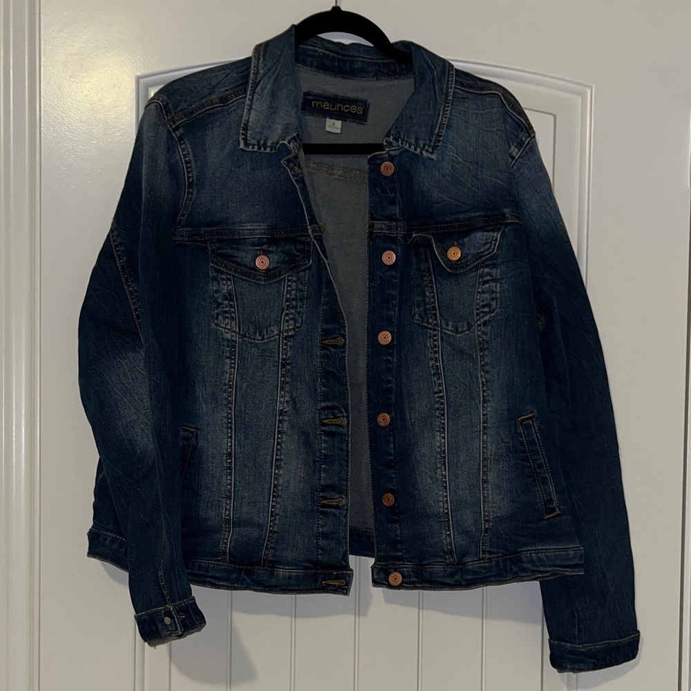 Maurices Dark Wash Denim Jacket - Women's